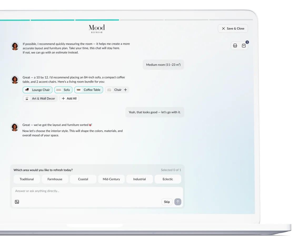 Chat with Maya about your space